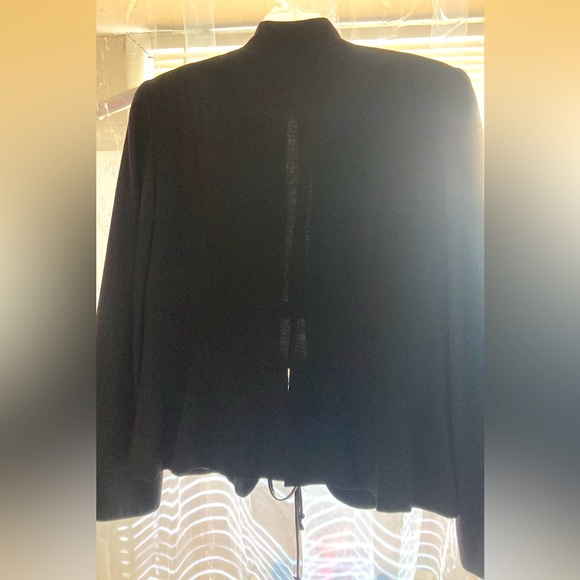 J'Envie collarless blazer leather tie belt - Picture 10 of 11